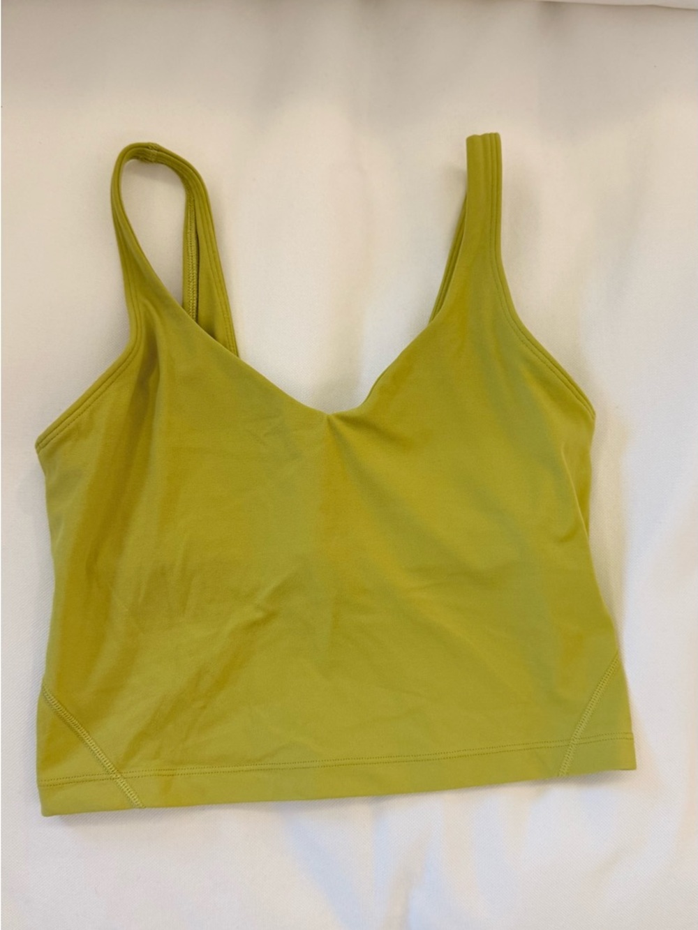 Lululemon Lime Green Crop Tank Top